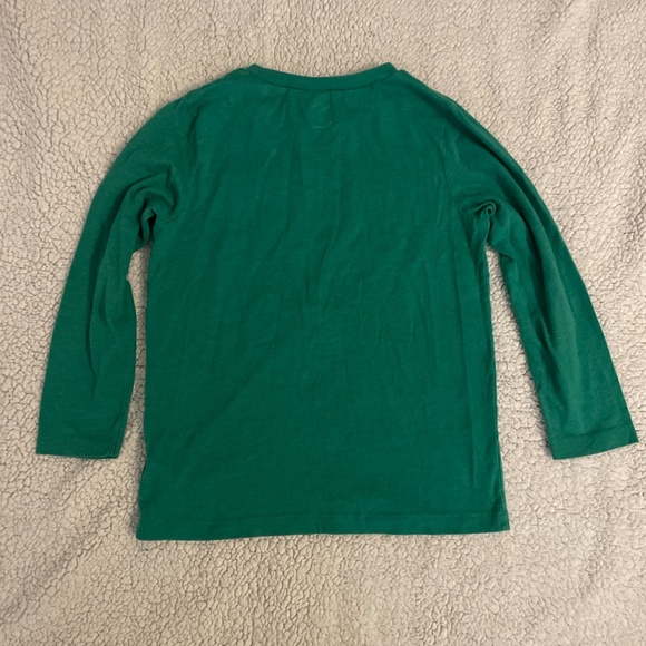 Old Navy Long Sleeve T-Shirt Santa Riding A Tyransaurusrex Size Y Small (6/7) - Picture 3 of 5